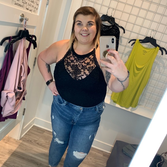 Torrid high neck lace bodysuit - Picture 5 of 6